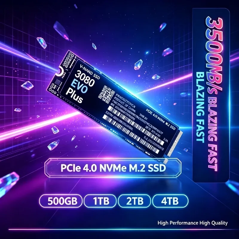 M.2 Nvme 4Tb Pcie 4.0 Ssd - 3080 EVO Plus 1TB, 2TB, 4TB
