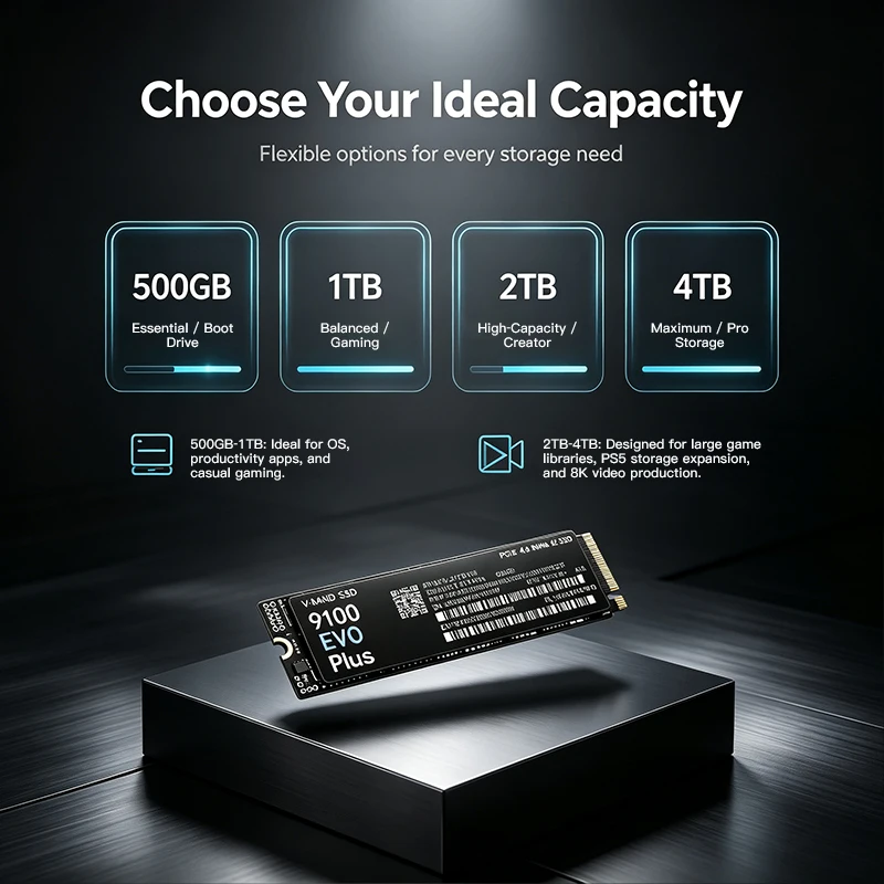 9100 EVO PLUS M.2 NVMe SSD – 초 - M.2 Nvme 4Tb Pcie 4.0 Ssd 리뷰 및 가격