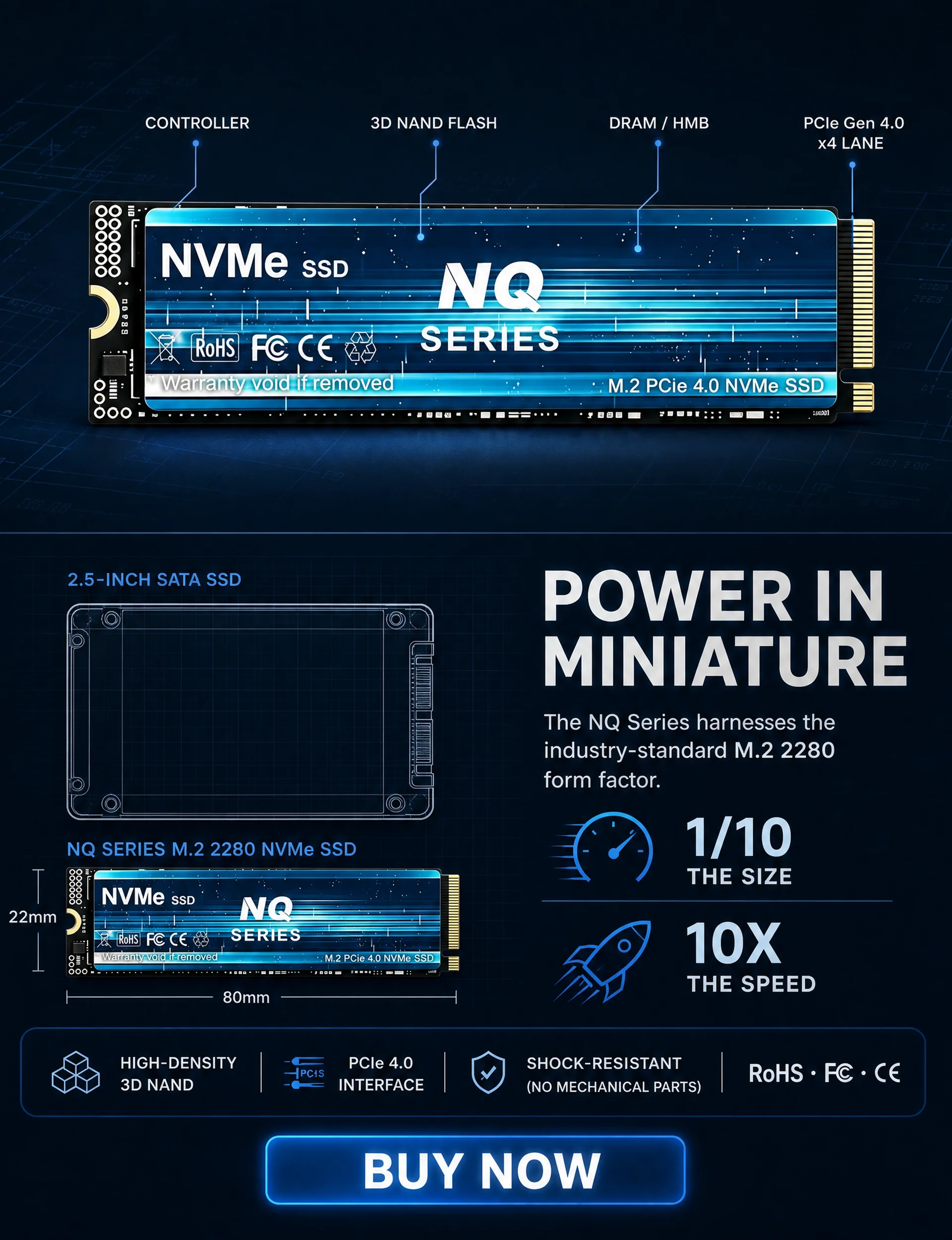7300MB/s NQ 시리즈 PCIe 4.0 NVMe  - M.2 Nvme 4Tb Pcie 4.0 Ssd 리뷰 및 가격