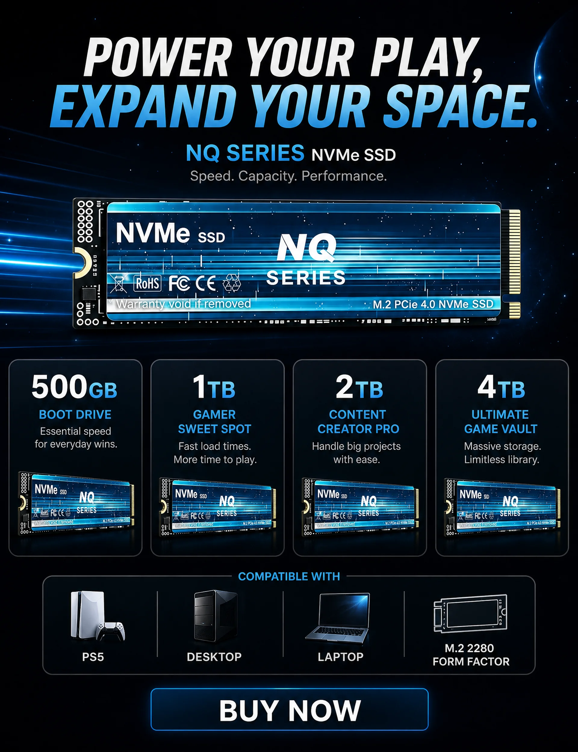 7300MB/s NQ 시리즈 PCIe 4.0 NVMe  - M.2 Nvme 4Tb Pcie 4.0 Ssd 리뷰 및 가격