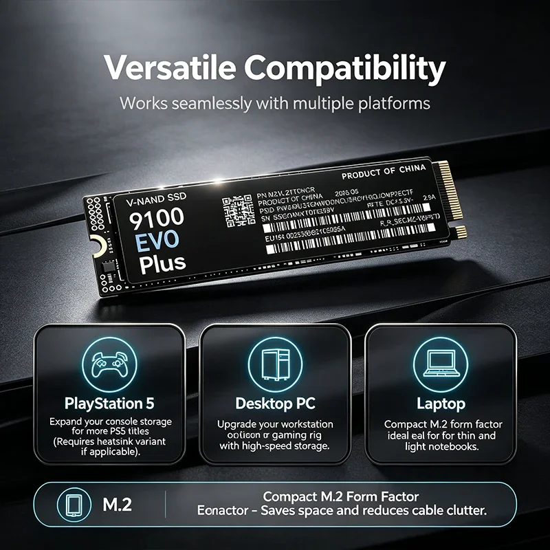 9100 EVO PLUS M.2 NVMe SSD: 몇  - M.2 Nvme 4Tb Pcie 4.0 Ssd 리뷰 및 가격