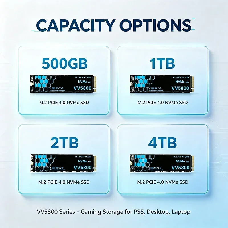 VV5800 500GB, 1TB, 2TB, 4TB PC - M.2 Nvme 4Tb Pcie 4.0 Ssd 리뷰 및 가격